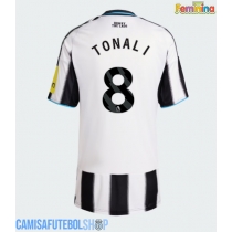 Camisa de time de futebol Newcastle United Sandro Tonali #8 Replicas 1º Equipamento Feminina 2025-26 Manga Curta
